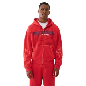True Religion Big T Buddha Red Sweatsuit